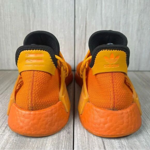 Adidas Pharrell x NMD Human Race HU Orange Athletic Shoe Sneaker Mens Size 8.5 - Picture 7 of 10